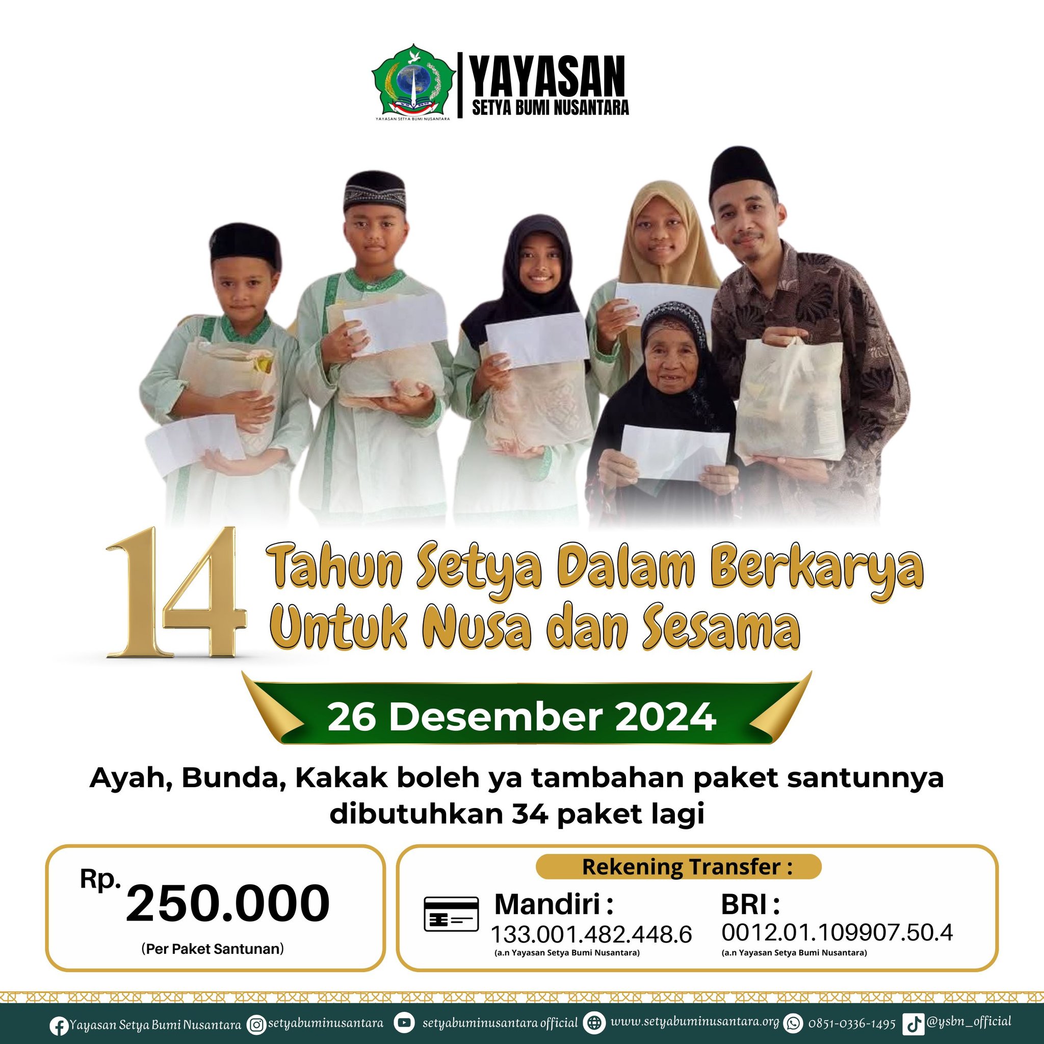 14 Tahun Setya dalam Berkarya untuk Nusa dan Sesama