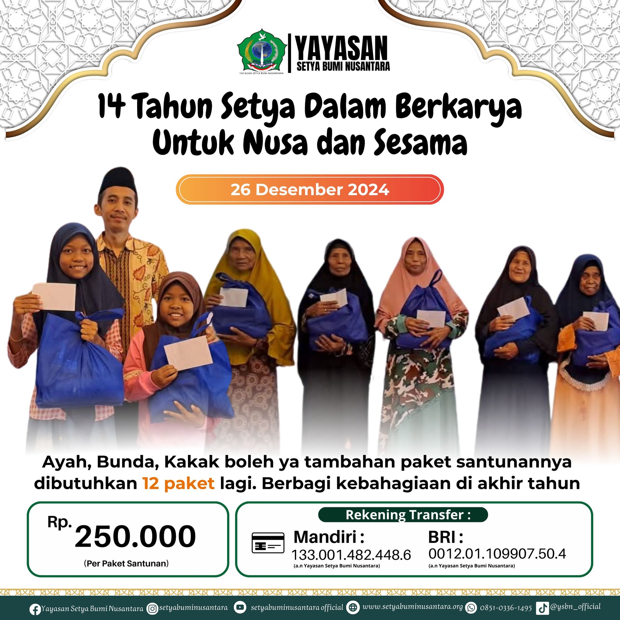 14 Tahun Setya dalam Berkarya untuk Nusa dan Sesama