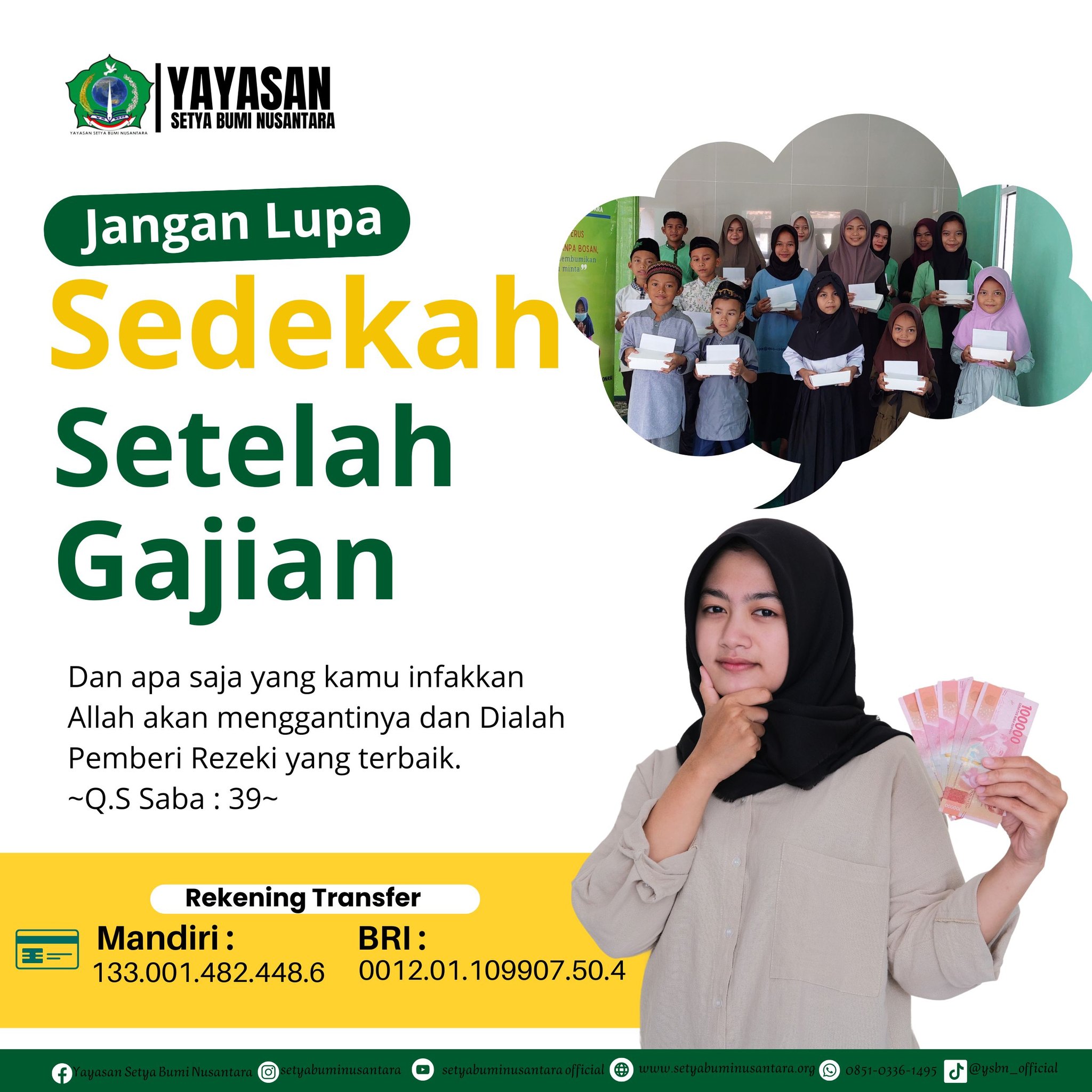 Jangan Lupa Sedekah Setelah Gajian