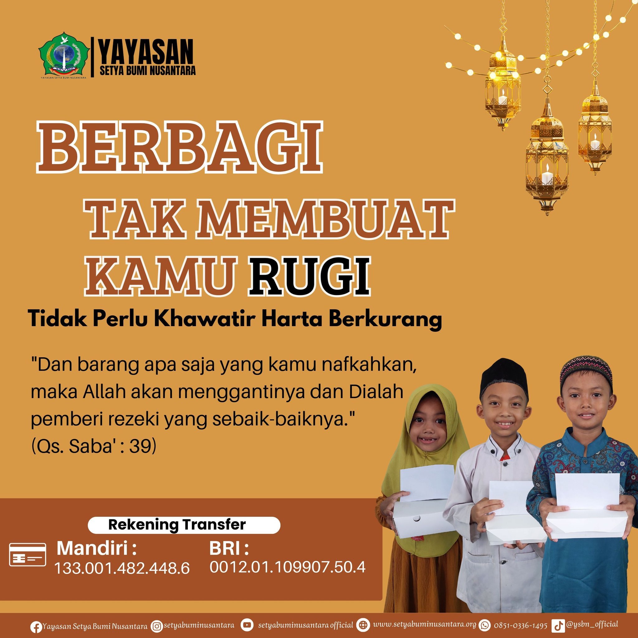 Berbagi Tak Membuat Kamu Rugi