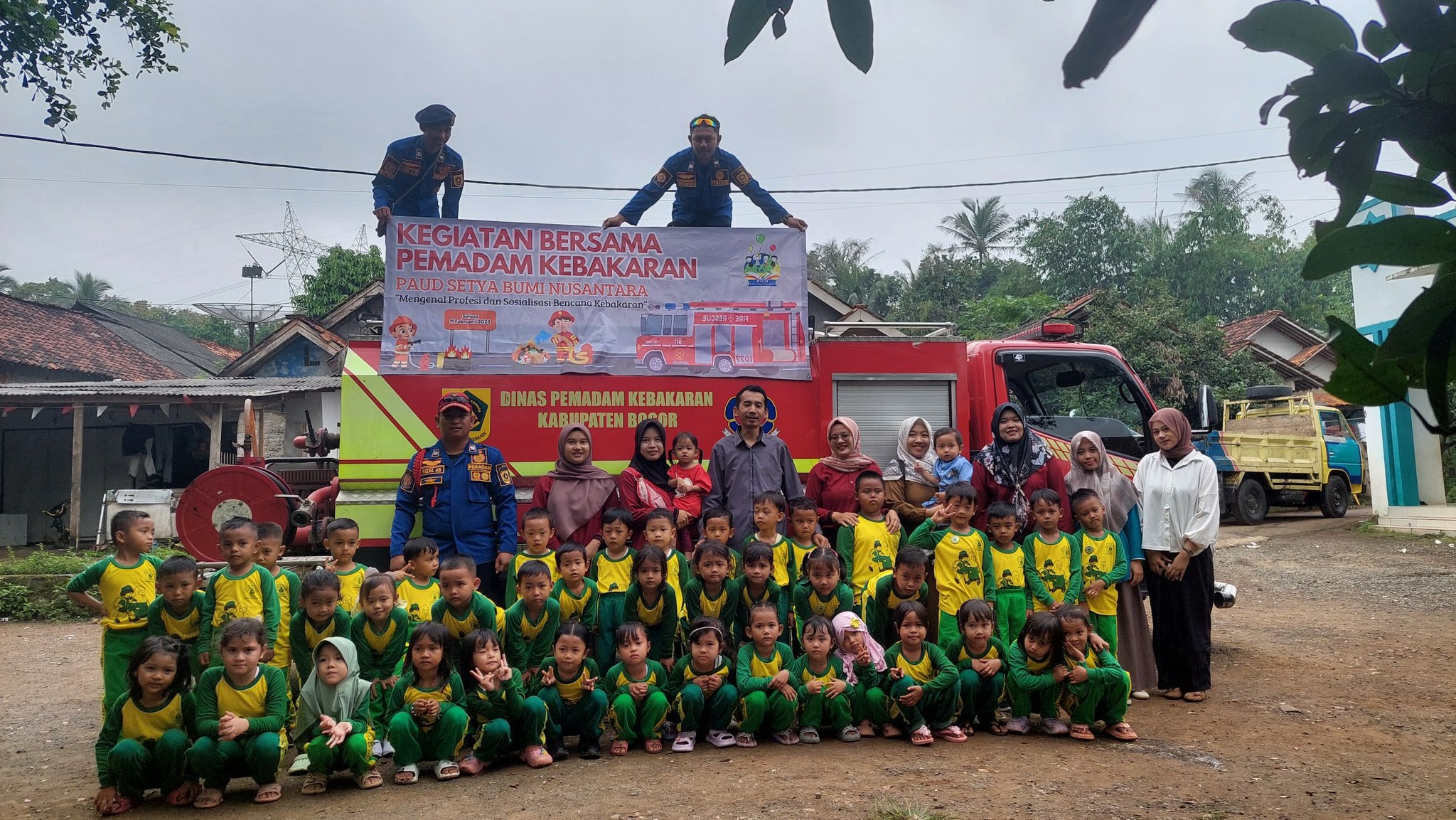 Kegiatan Bersama Dinas Pemadam Kebakaran Kabupaten Bogor