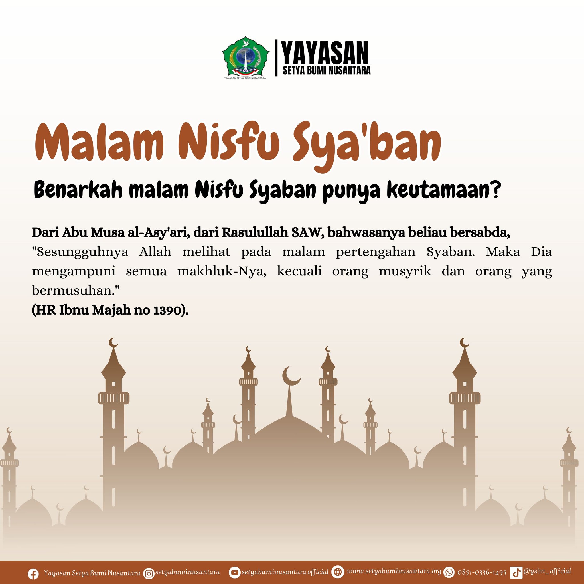 Keutamaan Malam Nishfu Sya’ban