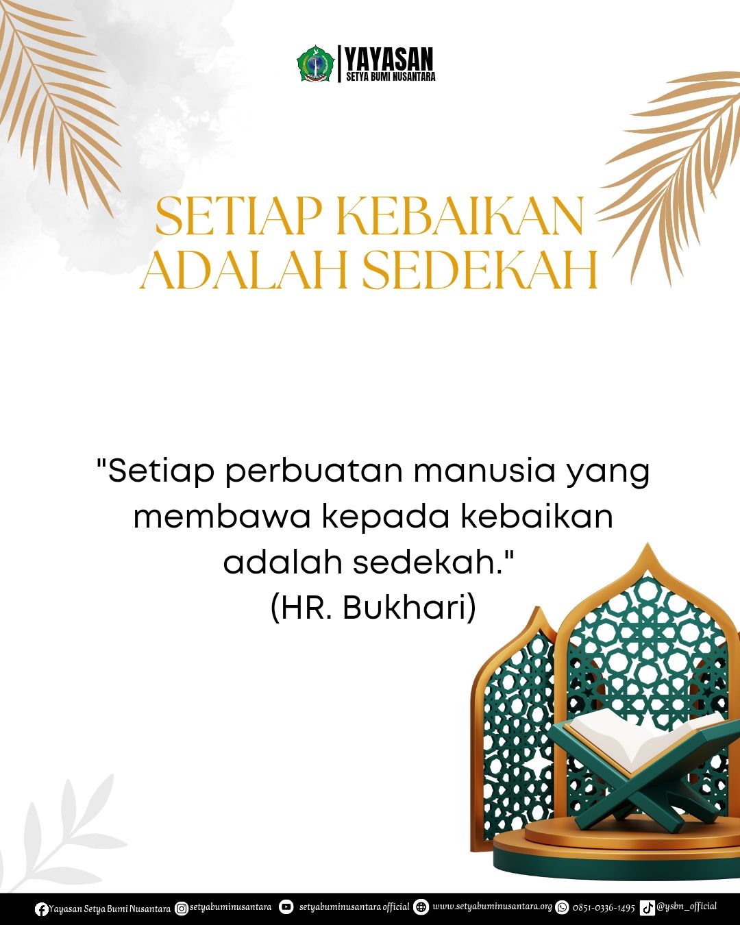 Setiap Kebaikan Adalah Sedekah