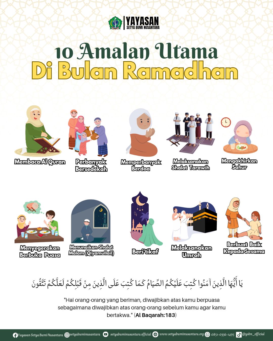 10 Amalan Utama di Bulan Ramadhan