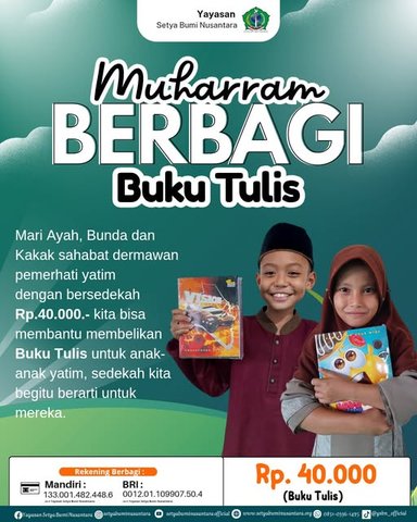 Muharram Berbagi Buku Tulis
