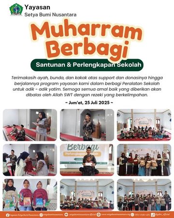Muharram Berbagi (Santunan dan Perlengkapan Sekolah)