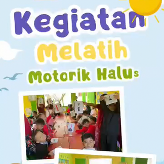 Kegiatan Melatih Motorik Halus PAUD Setya Bumi Nusantara