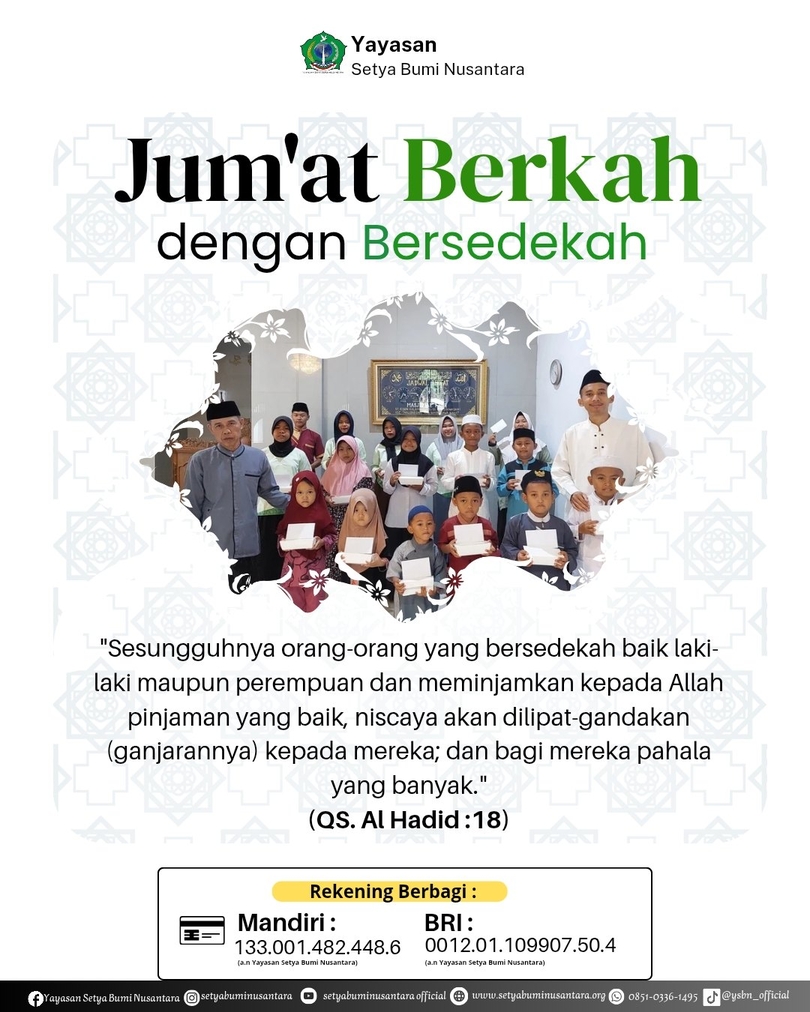 Jum’at Berkah dengan Sedekah