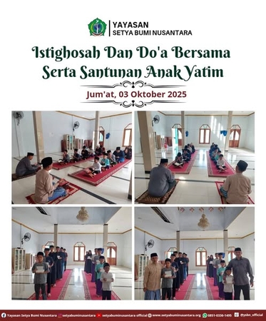Istighosah dan Doa Bersama Serta Santunan Anak Yatim | Jum’at, 3 Oktober 2025