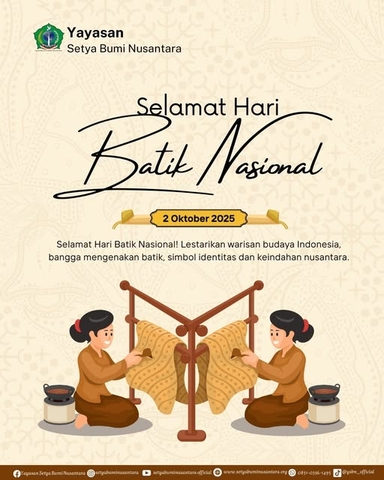 Selamat Hari Batik Nasional | 2 Oktober 2025