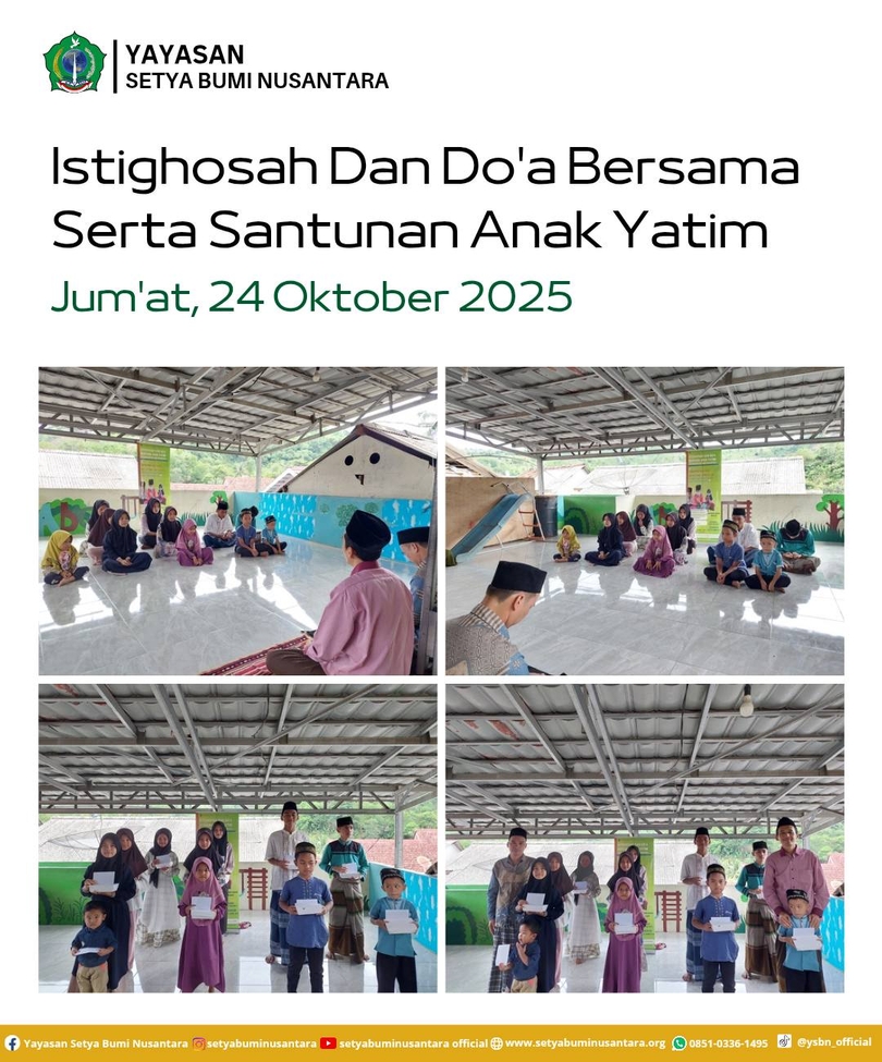 Istighosah dan Doa Bersama Serta Santunan Anak Yatim | Jum’at, 24 Oktober 2025