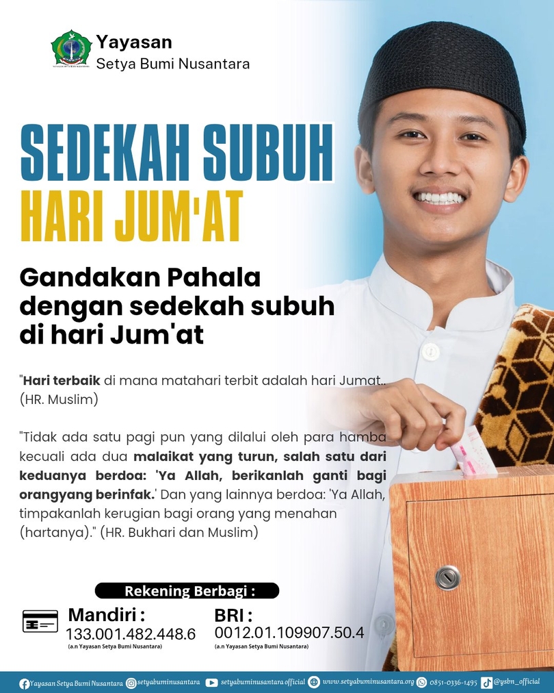 Sedekah Shubuh Hari Jum’at