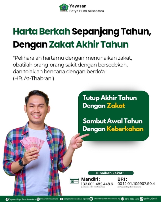 Harta Berkah Sepanjang Tahun, Dengan Zakat Akhir Tahun