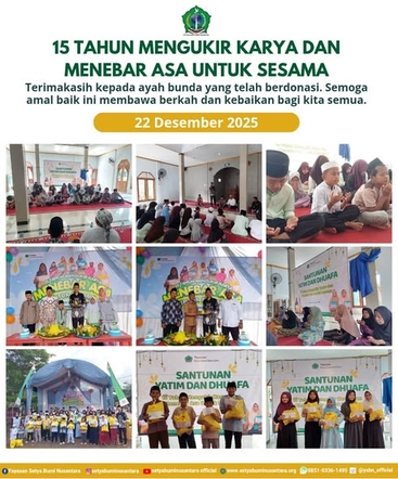 15 Tahun Mengukir Karya dan Menebar Asa untuk Sesama