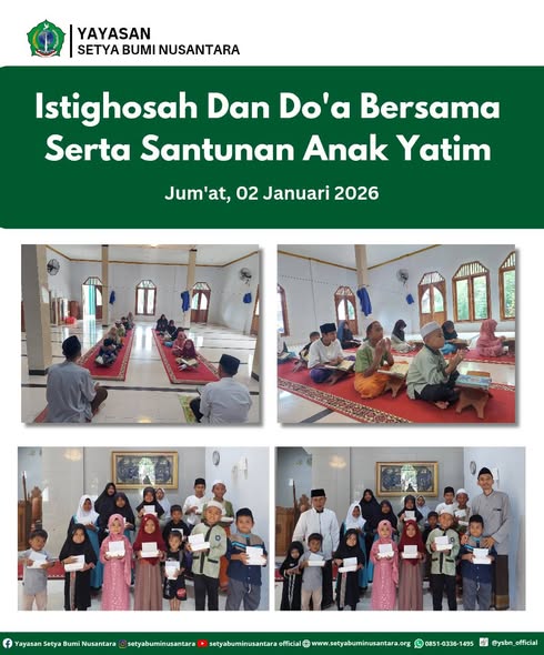 Istighosah dan Doa Bersama Serta Santunan Anak Yatim | Jum’at, 2 Januari 2026