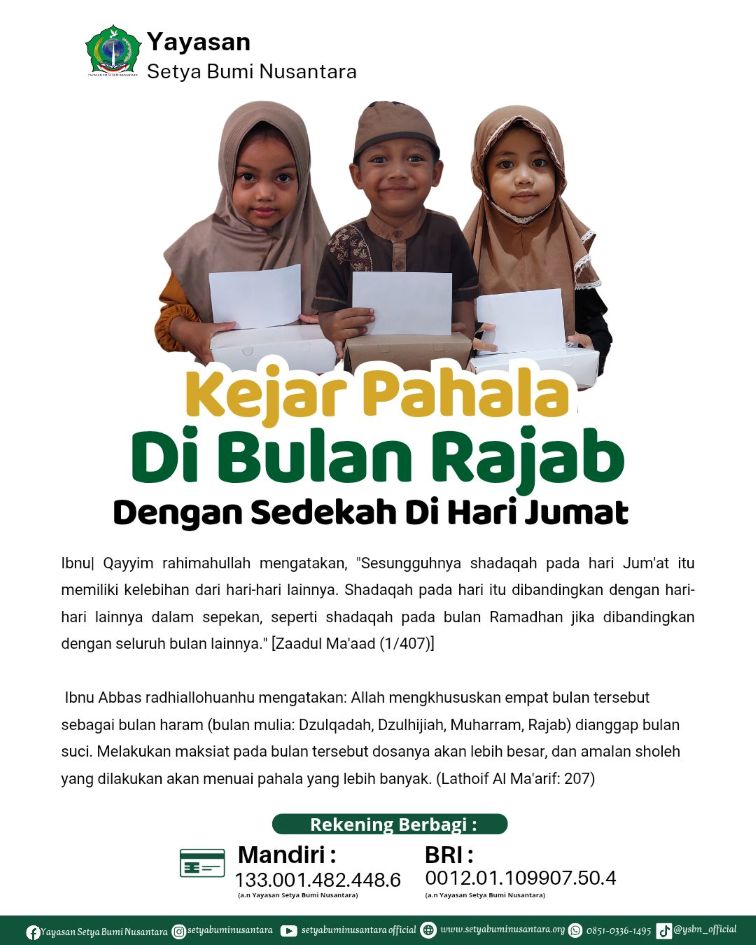 Kejar Pahala di Bulan Rajab
