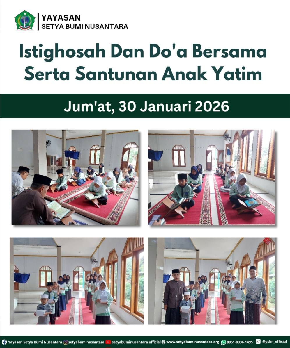 Istighosah dan Doa Bersama Serta Santunan Anak Yatim | Jum’at 30 Januari 2026