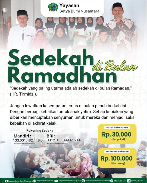 Sedekah di Bulan Ramadhan