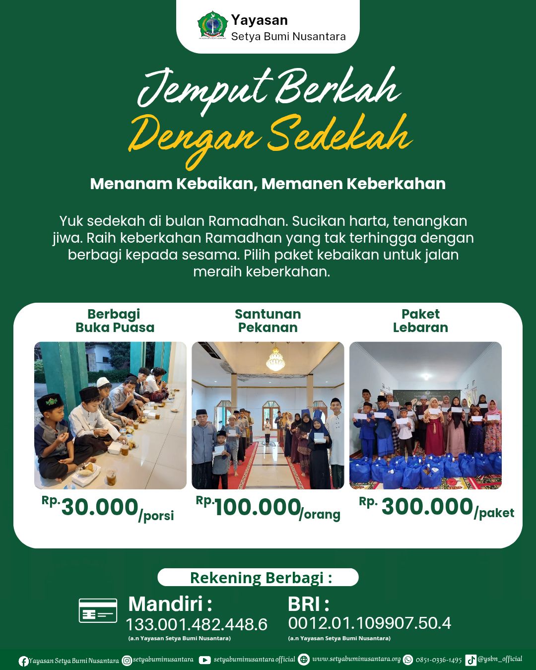 Jemput Berkah dengan Sedekah