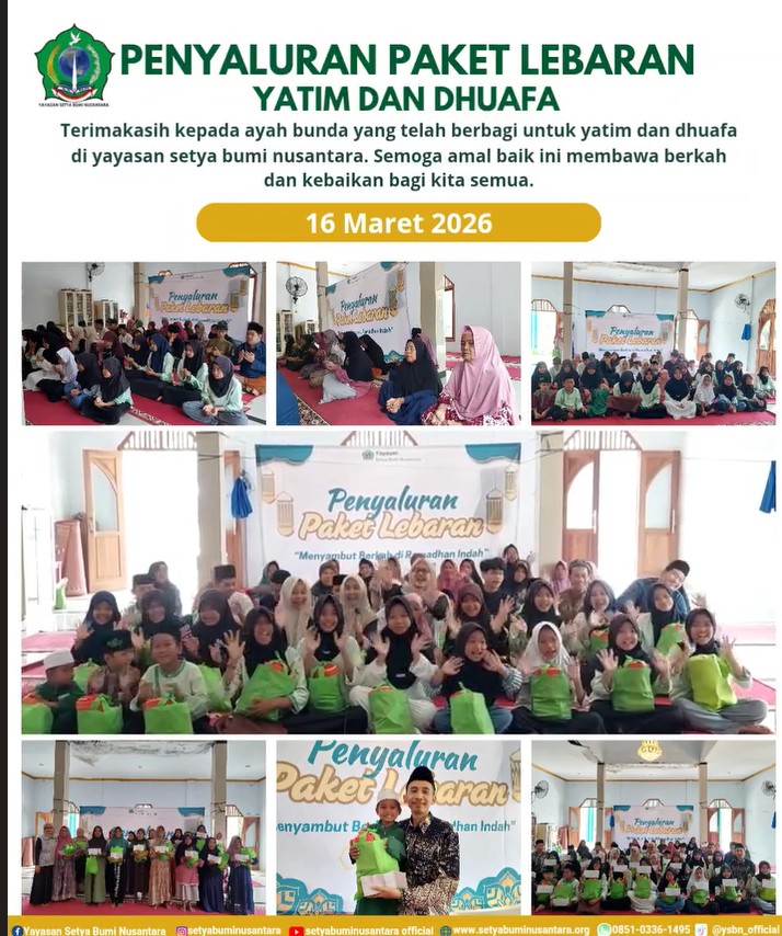 Penyaluran Paket Lebaran Yatim dan Dhuafa | 16 Maret 2026