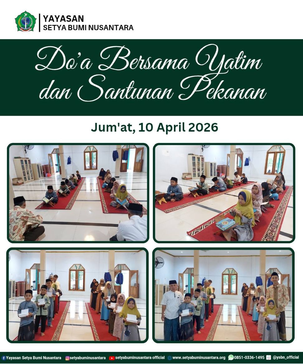 Doa Bersama Yatim dan Santunan Pekanan | Jum’at, 10 April 2026