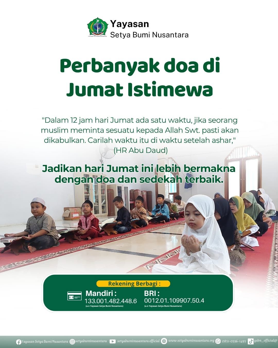 Perbanyak Do’a di Jum’at Istimewa