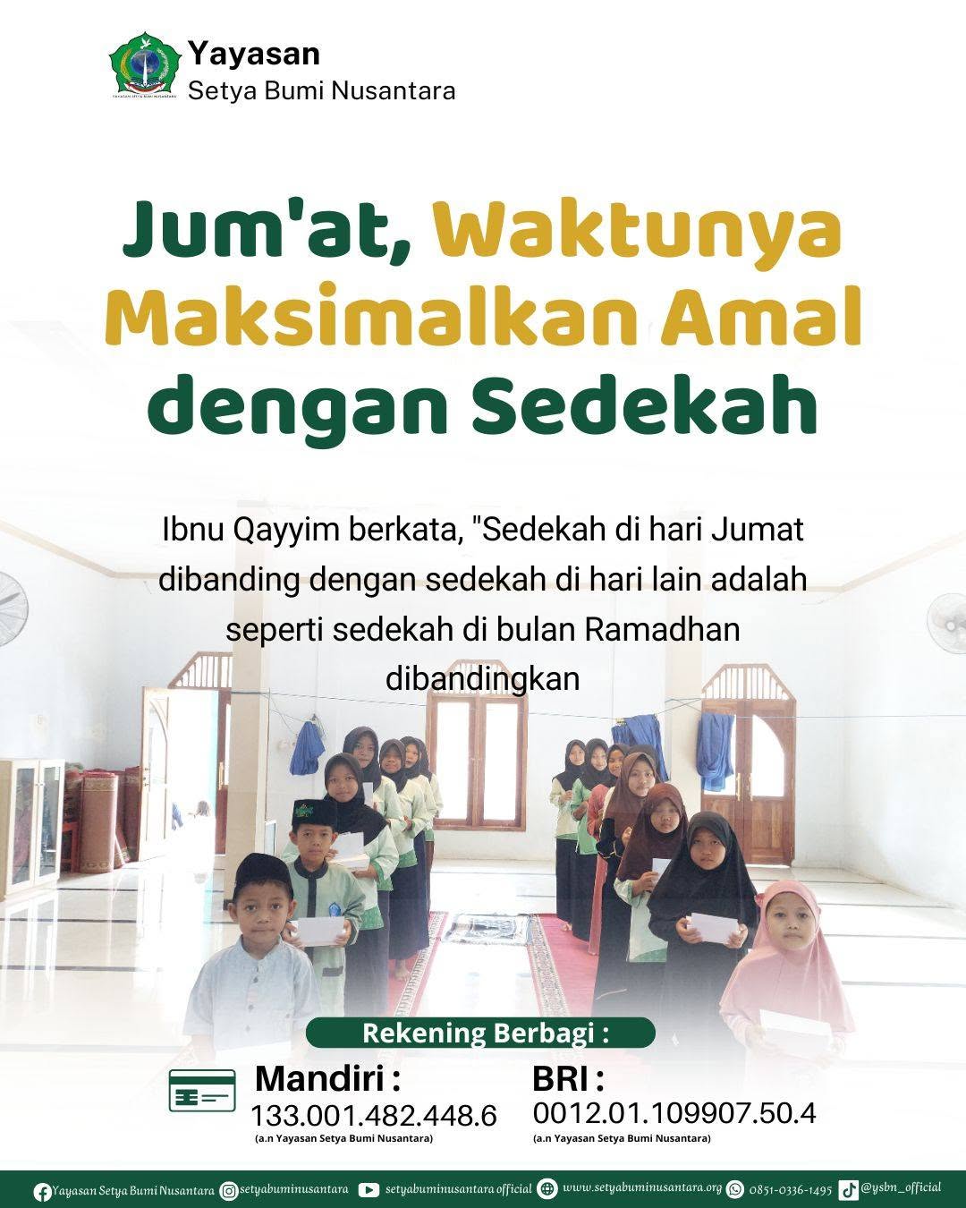 Jum’at, Waktunya Maksimalkan Amal dengan Sedekah
