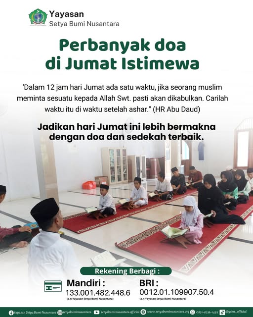 Perbanyak Do’a di Jum’at Istimewa