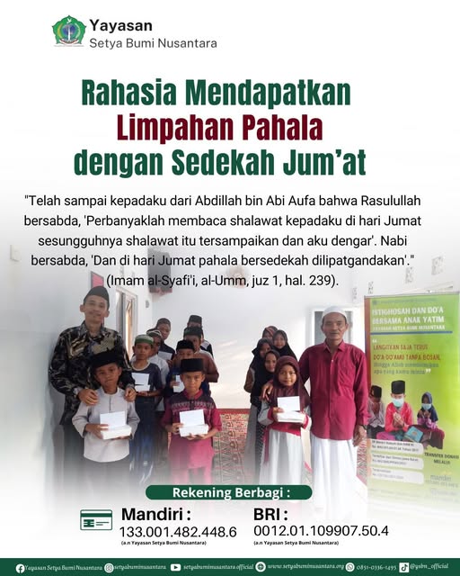 Rahasia Mendapatkan Limpahan Pahala dengan Sedekah Jum’at