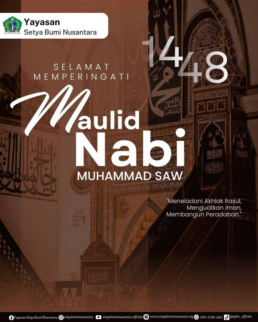 Selamat Memperingati Maulid Nabi Muhammad SAW 1448 H