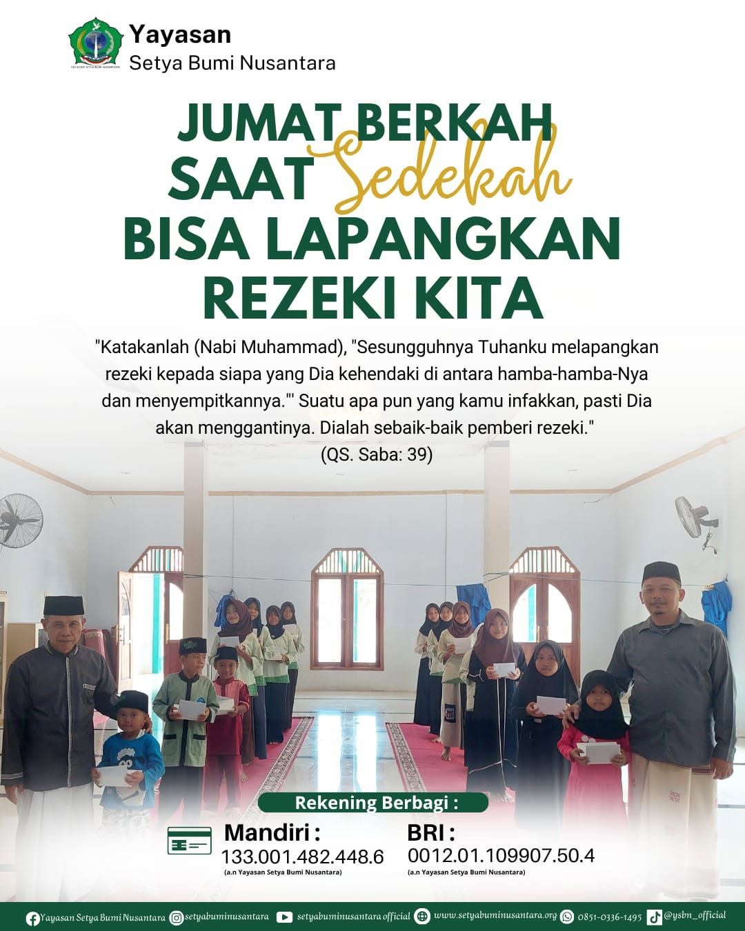Jum’at Berkah Saat Sedekah Bisa Lapangkan Rezeki Kita
