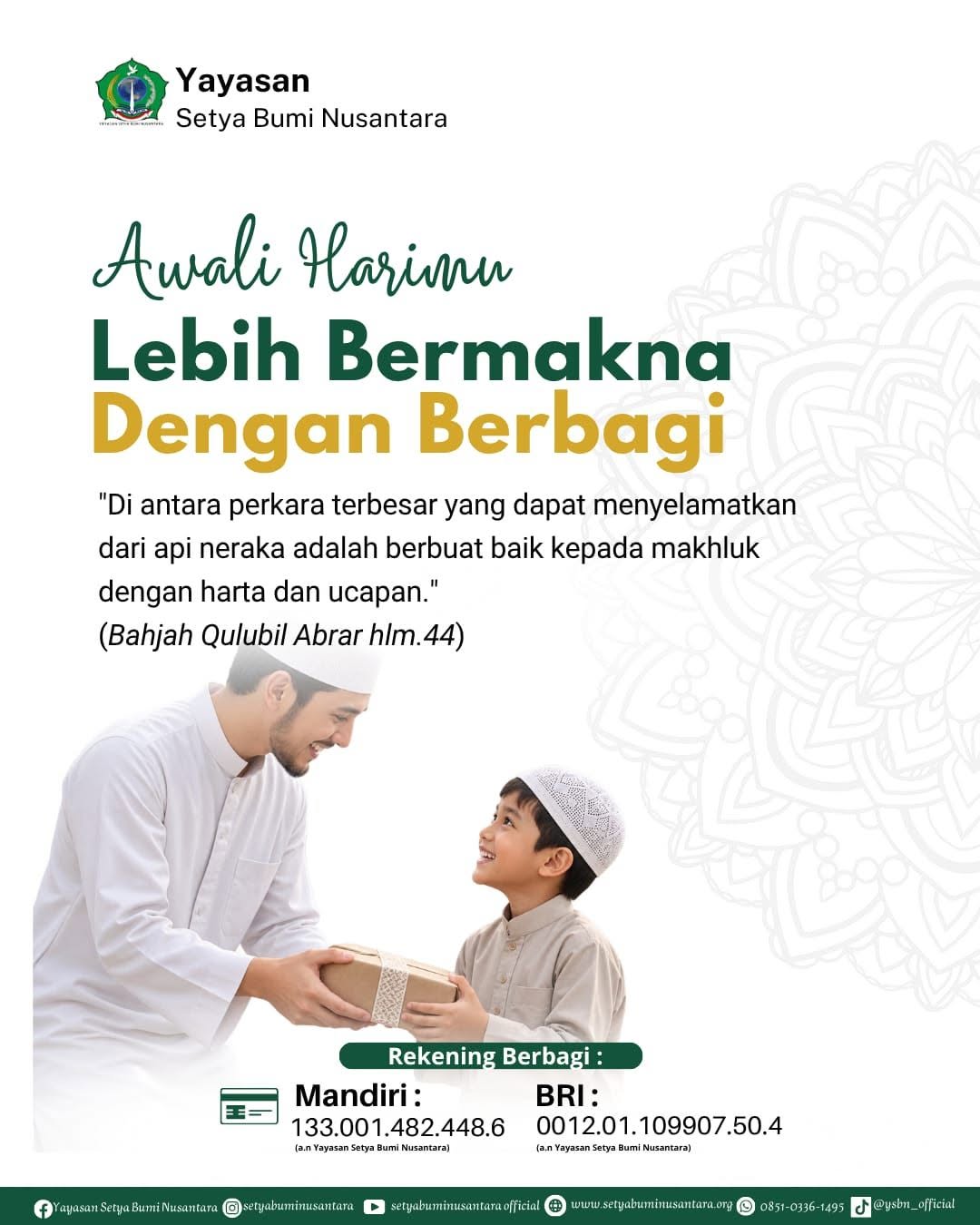 Awali Harimu Lebih Bermakna dengan Berbagi