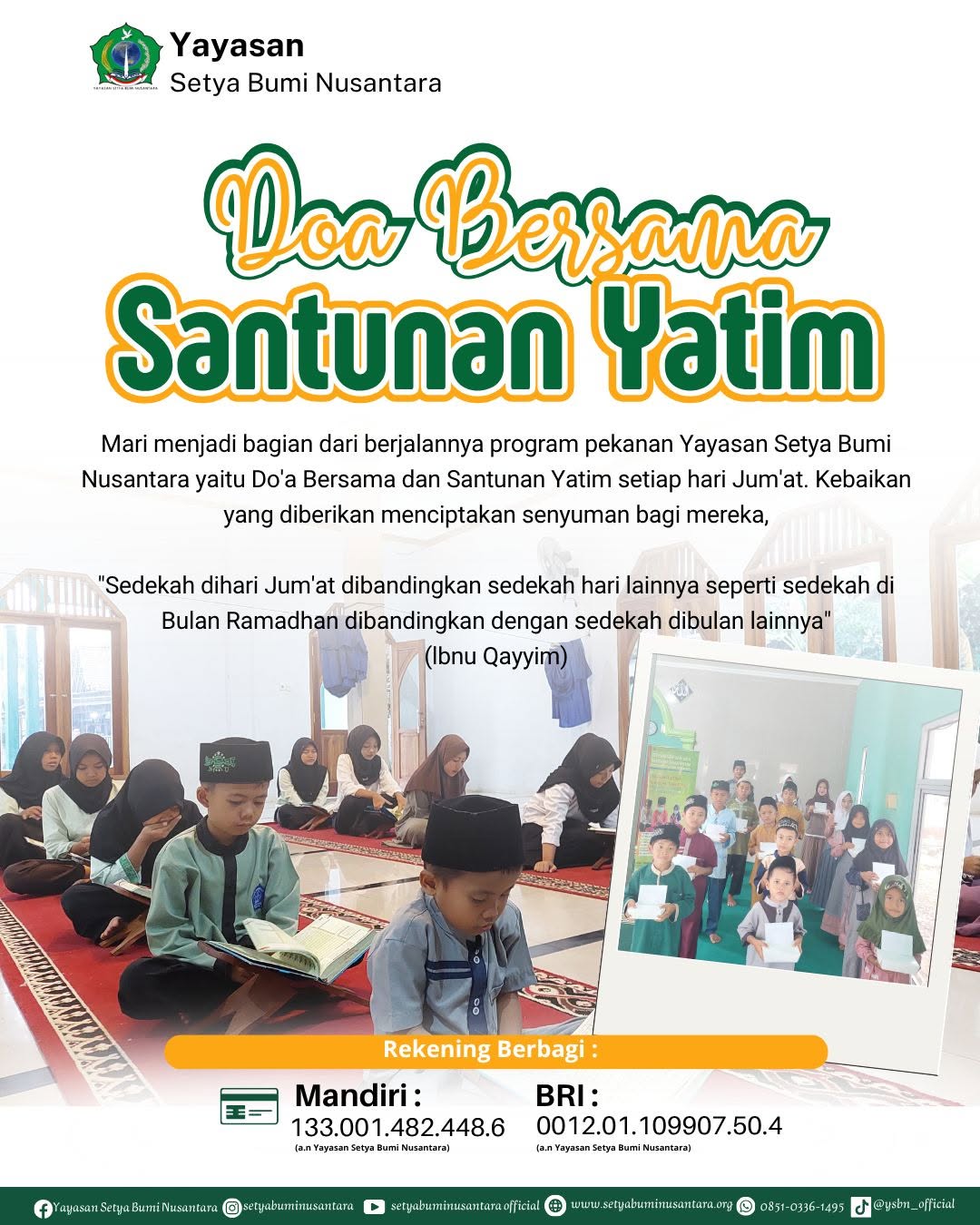 Doa Bersama Santunan Yatim