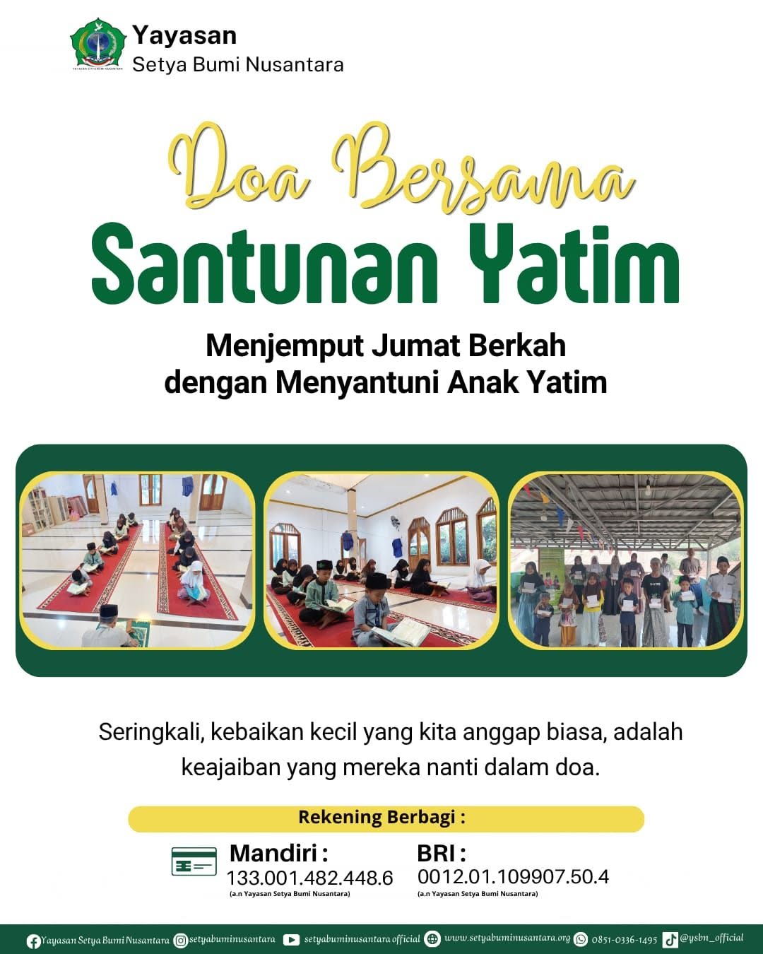 Doa Bersama Santunan dan Yatim