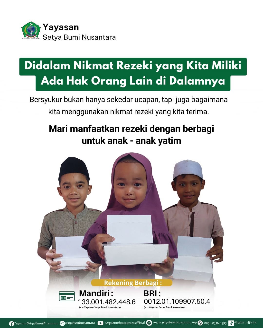 Di dalam Nikmat Rejeki Yang Kita Miliki Ada Hak Orang Lain di Dalamnya