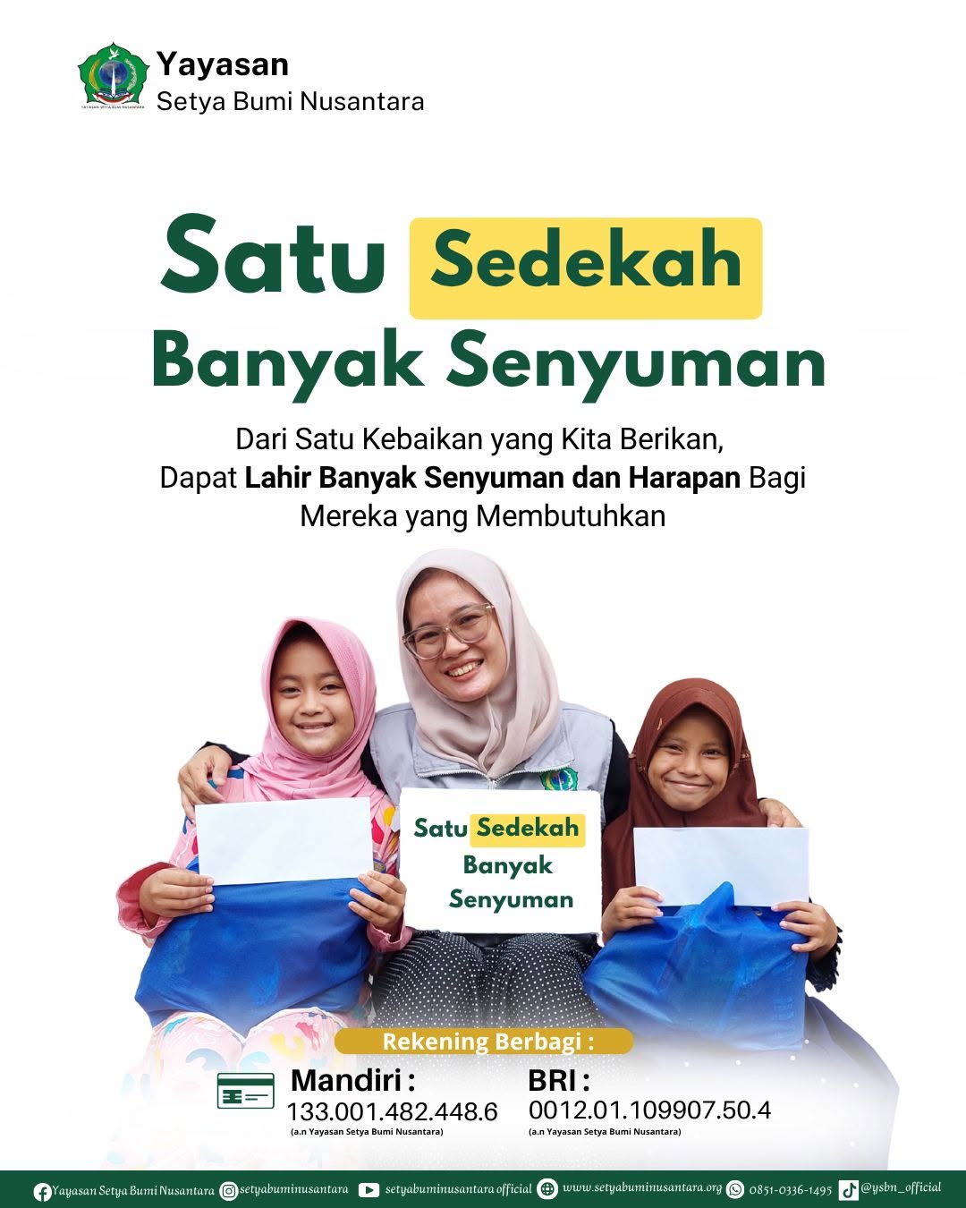 Satu Sedekah Banyak Senyuman